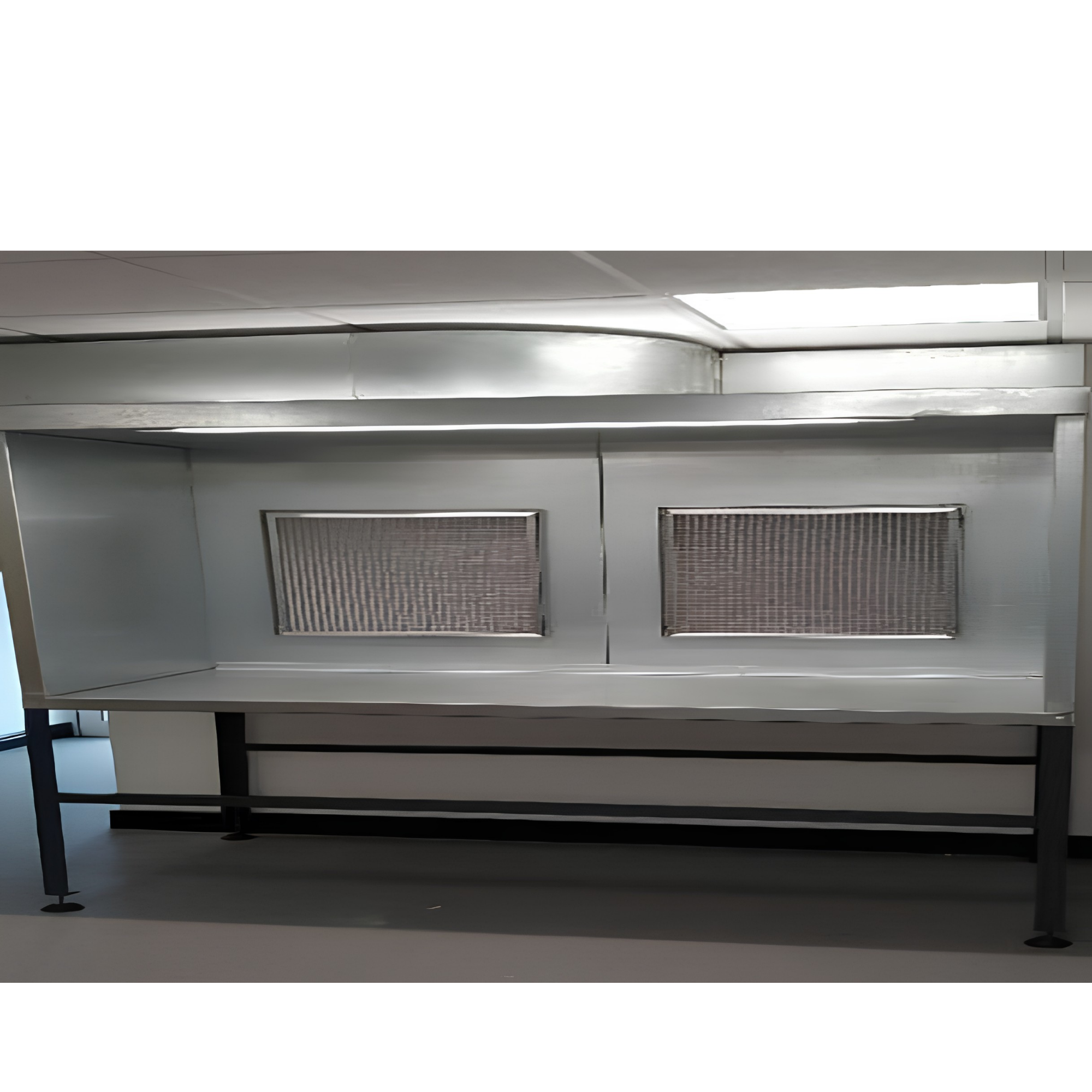 Bench Type Booth For Applying Adhesive To Automotive Parts